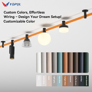 Modernização flexível Belt Track Grille Spot Light Bendable LED Belt Track Lighting System para Custom Curved & Straight Designs