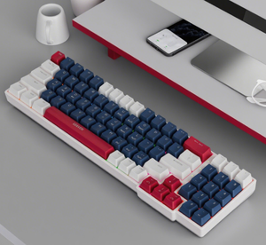 Teclado mecánico de colores mezclados para juegos K780 Teclado mecánico con cable para juegos de ordenador personalizado a juego de colores RGB intercambiable en caliente - Product Image 3