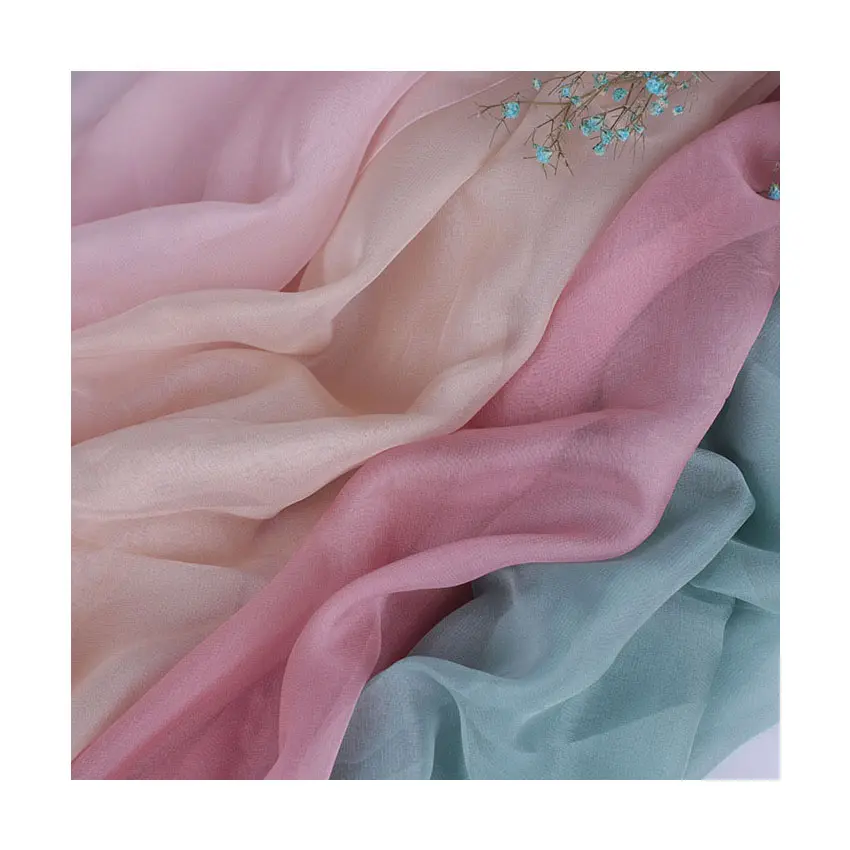 Hoge Kwaliteit 30d Tencel Chiffon 100% Polyester Chiffon Stof In De Zomer Voor Damesrokken