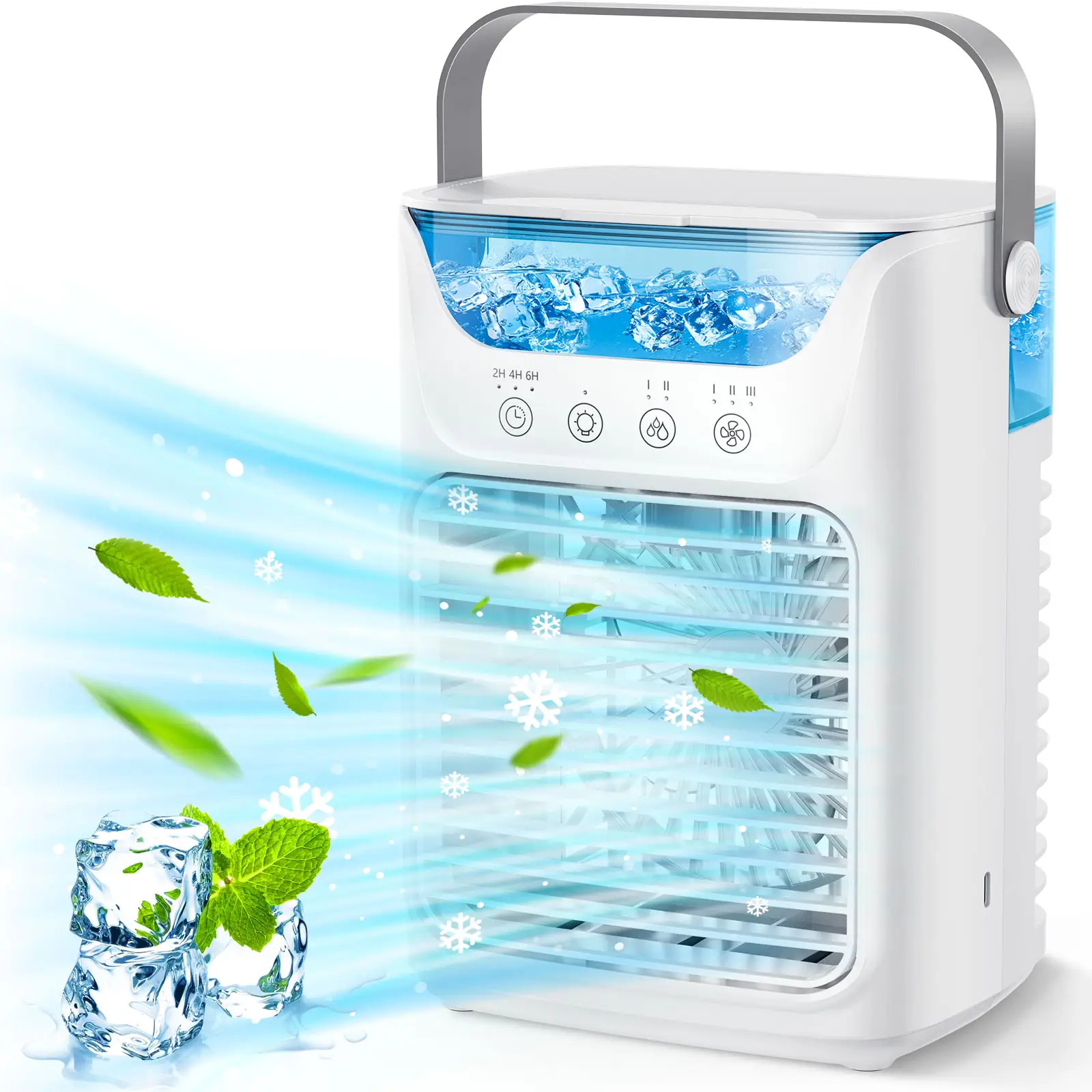 Haushalt kleiner Luftkühler Ventilator tragbarer Luftbefeuchter Klimagerät Kühlung Ventilator mit Wasserspray