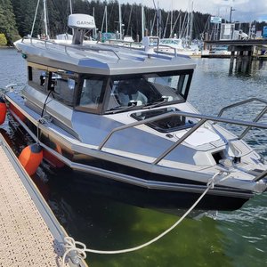 Deniz kral 25ft kolay zanaat XL kabin ucuz yat lüks dıştan takma Motor V gövde alüminyum balıkçı teknesi satılık avustralya - Product Image 3