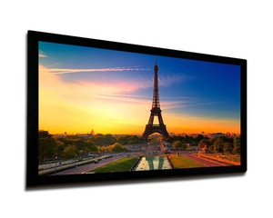 Pantalla de proyector de marco fijo de 200 pulgadas, tela acústicamente transparente, pantalla de proyección DE CINE - Product Image 1