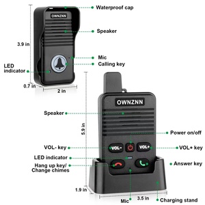 Sistemas de intercomunicación de teléfono inalámbrico digital de mano Dispositivo de comunicación Walkie Talkie de uso comercial - Product Image 6