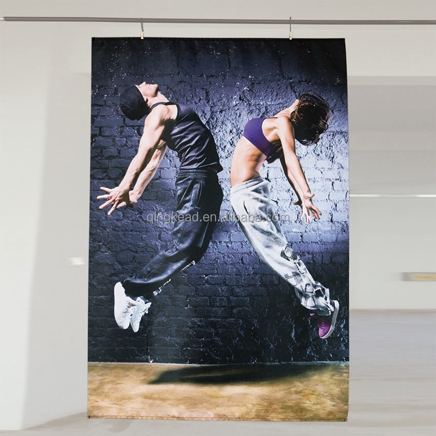 Standard Outdoor Decoration Flying Polyester Beach Double Printed Advertising Banner