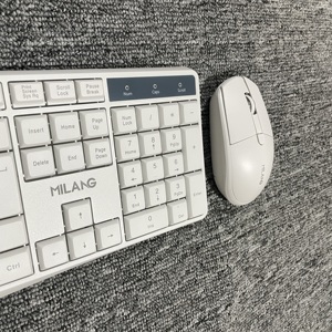 MiLang W530 All-<strong>in</strong>-One White Wireless <strong>Keyboard</strong> and <strong>Mouse</strong> Set Office Bass Laptop Desktop <strong>Computer</strong> White <strong>Keyboard</strong> and <strong>Mouse</strong> - Product Image 5
