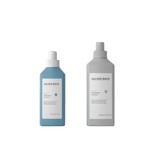 定制750毫升1L白色方形空HDPE塑料洗衣液液瓶 - Product Image 1
