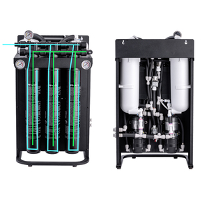 2000GPD RO System 0.25TPH purificador de osmose reversa máquina de gelo cafetaria cantina filtro de água para comercial