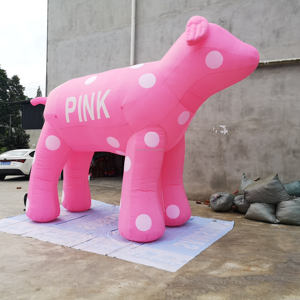 Tùy chỉnh lớn <span class=keywords><strong>Inflatable</strong></span> động vật màu hồng <span class=keywords><strong>Dalmatian</strong></span> <span class=keywords><strong>Inflatable</strong></span> màu hồng phim hoạt hình con chó để trang trí - Product Image 5