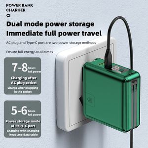 Multifunctional 5 in 1 Portable Power Bank 15000 Mah 22.5W <strong>Wireless</strong> Fast Charging 5-port Output Power Banks With Charging Cable