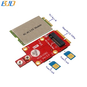 5G 4G LTE <strong>GSM</strong> WWAN <strong>Modem</strong> Module Mini PCI-E 52Pin (USB 2.0 Signal) to M.2 NGFF Key-B Wireless Adapter Dual NANO SIM Slot - Product Image 4