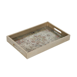 Bán Buôn Sang Trọng Gothic Trang Trí Nội Thất Khách Sạn Trà <span class=keywords><strong>Walmart</strong></span> Trái Cây Bằng Gỗ Khay Ăn Sáng - Product Image 3