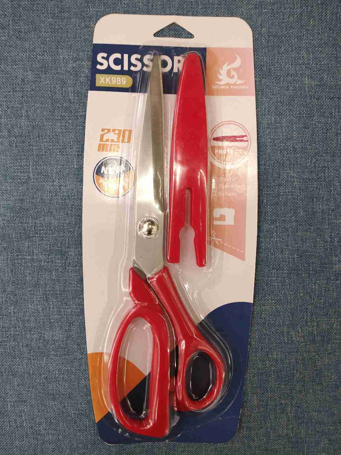 9 inch tailor scissors clothing stainless steel scissors mix colors packing Tesouras de alfaiate 2.0MM thinkess