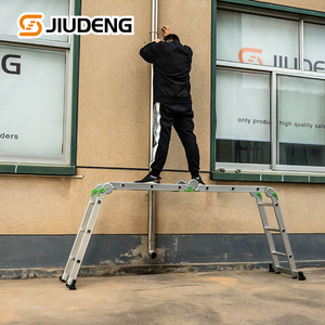 Linyi บันได Bafen อเนกประสงค์,บันไดพับได้2ขั้นตอนสำหรับนั่งร้านใช้ในบ้าน - Product Image 5