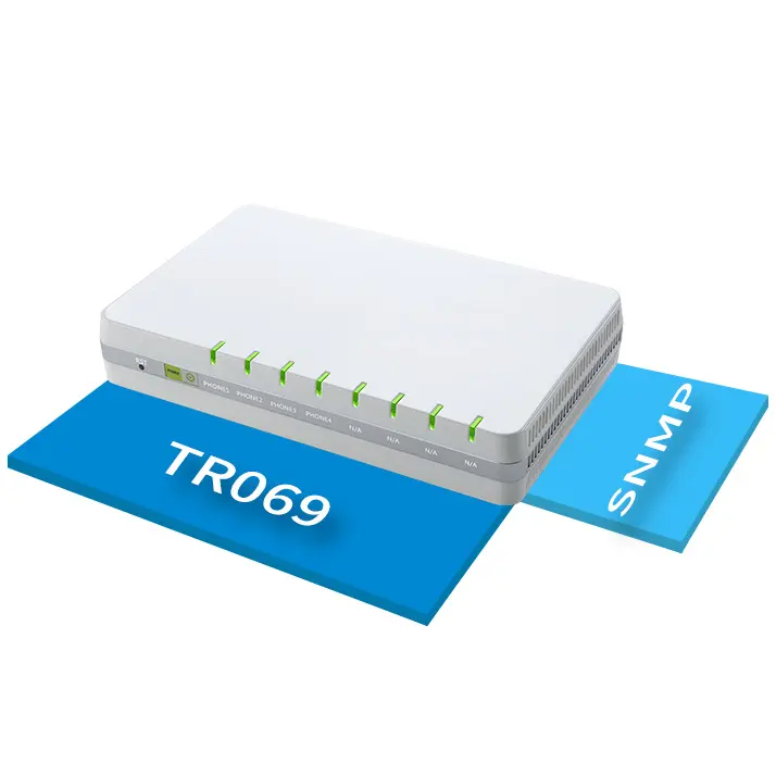 Adattatore per telefono VoIP con porte 4 FXS G504 gateway voip supporto TR069 SNMP