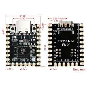 Raspberry Pi Pico 2 RP2350 Chip Mini scheda di sviluppo doppio braccio Cortex-M33/doppia Hazard3RISC-V 150MHz tipo-C 4MB Flash RP2350MINI - Product Image 6