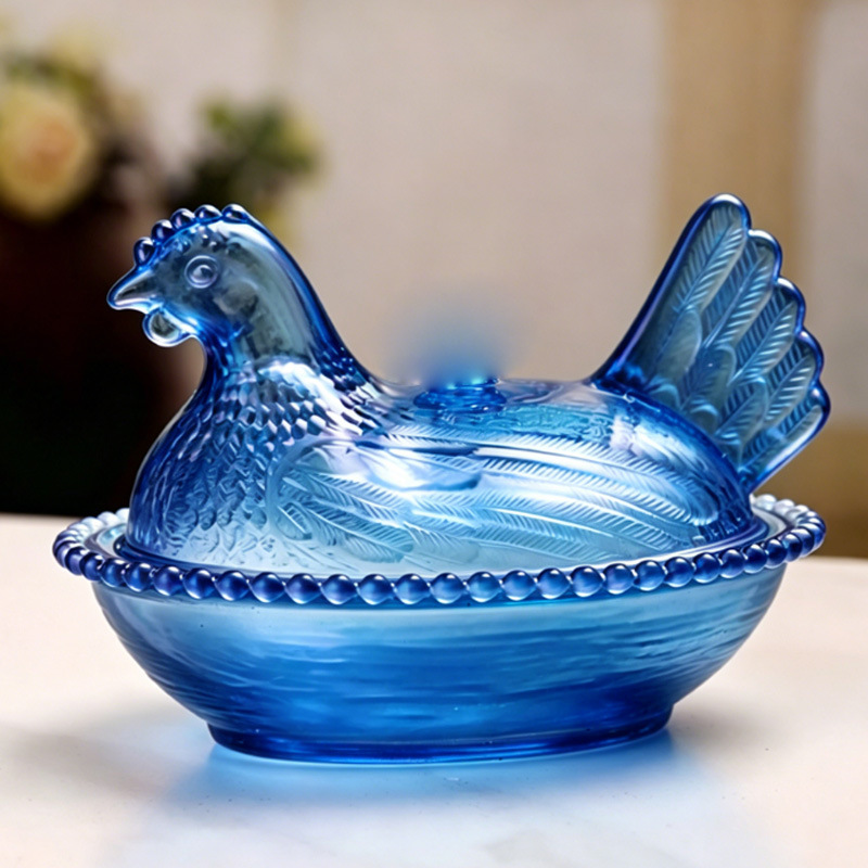 perla grande azul gallina