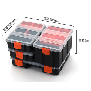 多機能プラスチックスクリューボックスセットカスタマイズ可能部品収納オーガナイザーカバー付きツールケースハードウェアOEM対応 - Product Image 5