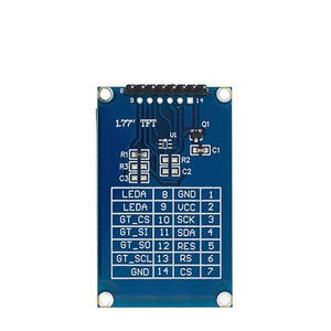 1,77 Zoll TFT LCD-Bildschirm 128 * 160 1,77 TFT SPI Farbbildschirmmodul Serienport-Modul für Arduino - Product Image 4