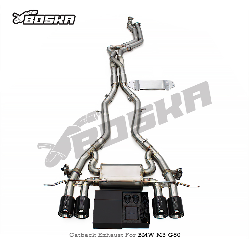 Front Z Pipe Rear Resonator Catback With M Tips
