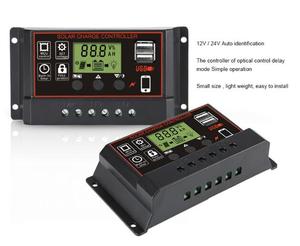 PWM 30A 12V/24V regolatore regolatore di carica pannello solare con doppia porta USB, Display LCD, nuovo Mppt tecnico - Product Image 5