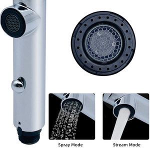 Musluk evrensel yedek parça 2 fonksiyon mutfak lavabo musluğu püskürtme başkanı banyo mutfak cilalı nikel - Product Image 4