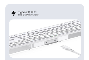 New Product Transparent Wireless Fullsize <strong>Keyboard</strong> German Pc <strong>Keyboard</strong> <strong>Computer</strong> Qwerty Wireless bluetooth <strong>Keyboard</strong> - Product Image 2
