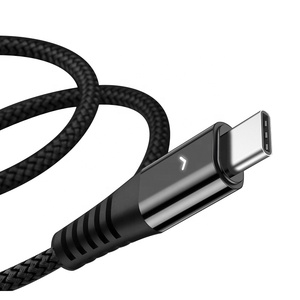 Toptan yeni tasarım mikro gümüş kırmızı siyah 1.2m uzunluk veri kablosu Typ C ucuz veri kablosu - Product Image 1