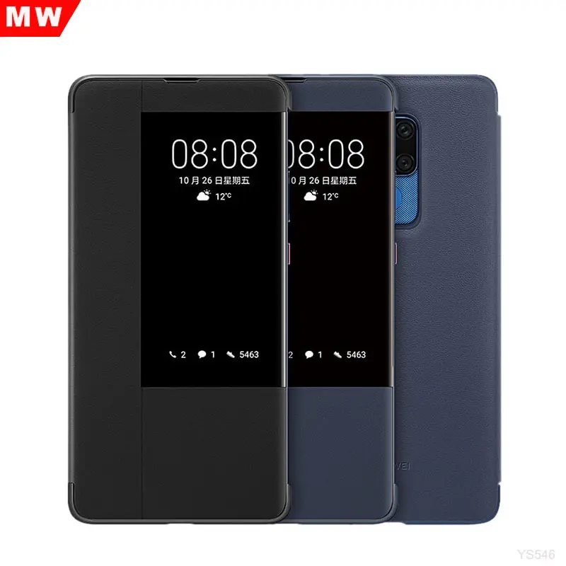 Capa inteligente de telefone luxuosa de couro, flip, pu, para huawei mate 20 30 series