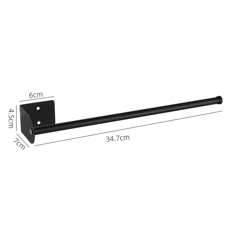 35cm cling film rack black