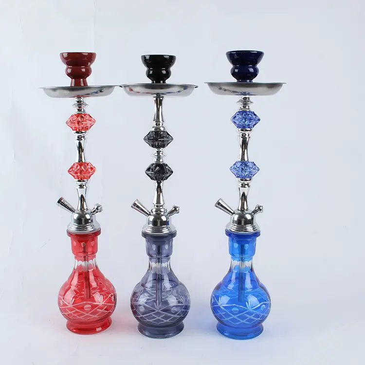 Shisha Hookah-ensemble pour Shisha Hookah, verre, Portable, taille moyenne, vente en gros, nouveau modèle, 2022