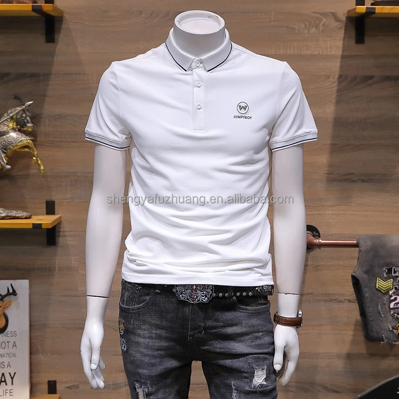 Wholesale Cotton Plain Blank Casual Quick Dry Breathable Short Sleeve Men Clothes comfortable Print Golf Polo Tee Shirts