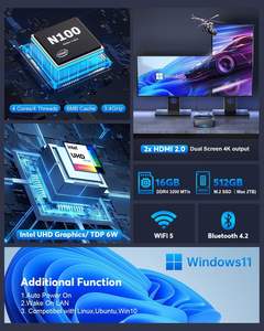 Mejores ventas Mini PC AK2 Quad Core 8GB DDR4 Memoria de vídeo Mini ordenador SSD Soportes duros Tres pantallas Venta directa Fabricante - Product Image 6