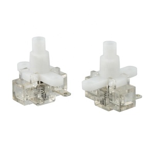 DPDT interruttore a pulsante a blocco automatico 6 Pin Dip PCB supporto 8x8mm plastica IP65 per Max. 1A/250V corrente 12V Max. Tensione - Product Image 2