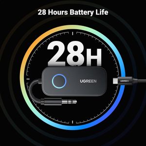 UGREEN CM672飞机蓝牙5.2发射器适配器2合1无线蓝牙3.5毫米辅助音频接收器 - Product Image 6