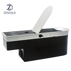 Enchufes ocultos abatibles multifunción con enchufes de escritorio de carga inalámbrica - Product Image 2