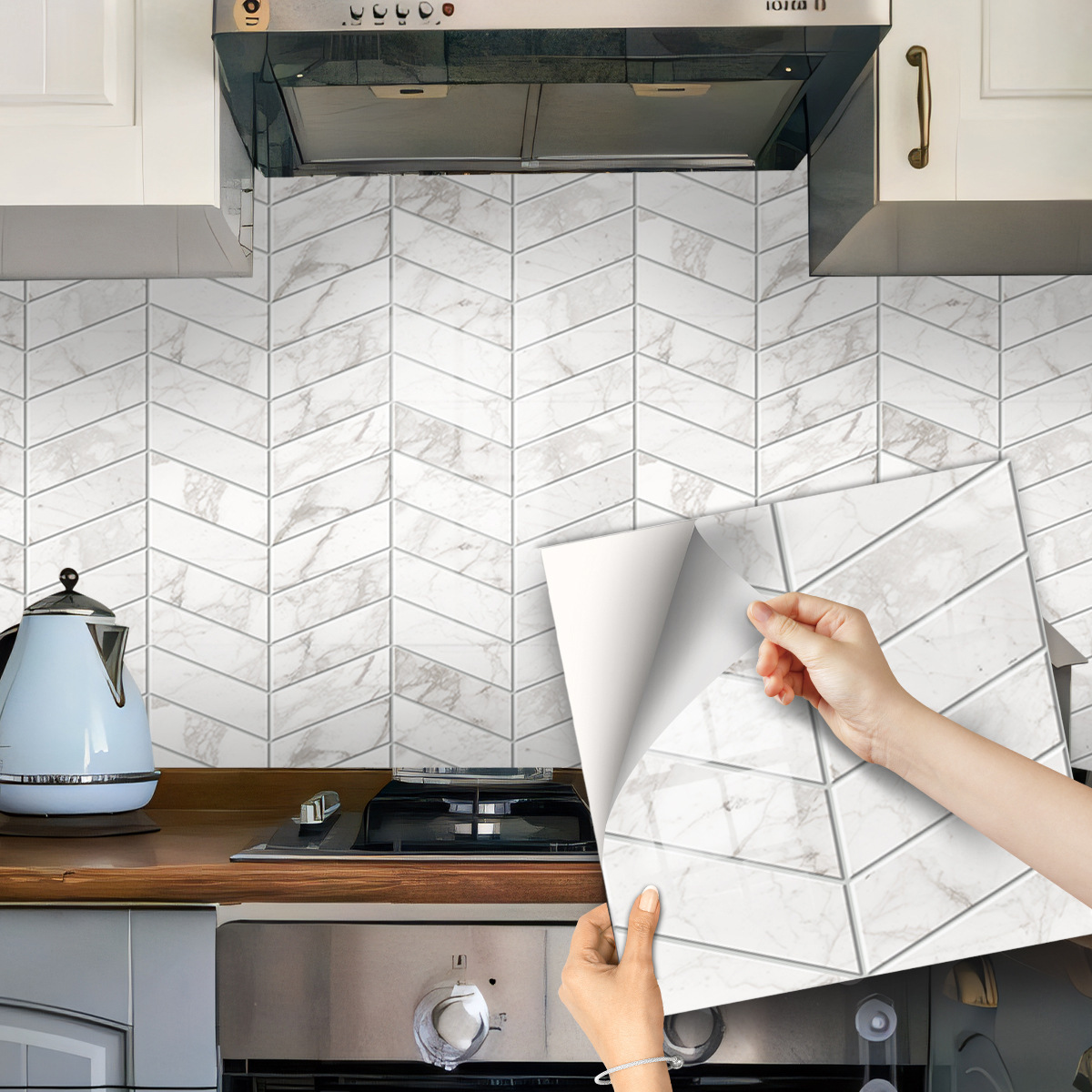 Stone pattern herringbone