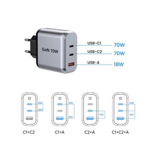 70W Laptop <strong>Charger</strong> USB Type C A+C US Fast <strong>Charger</strong> Adapter <strong>Charger</strong> for All Smart Phones with KC FCC UL CB CE - Product Image 6