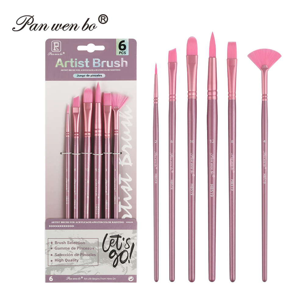 Pointe d'éventail de cheveux rose mixte