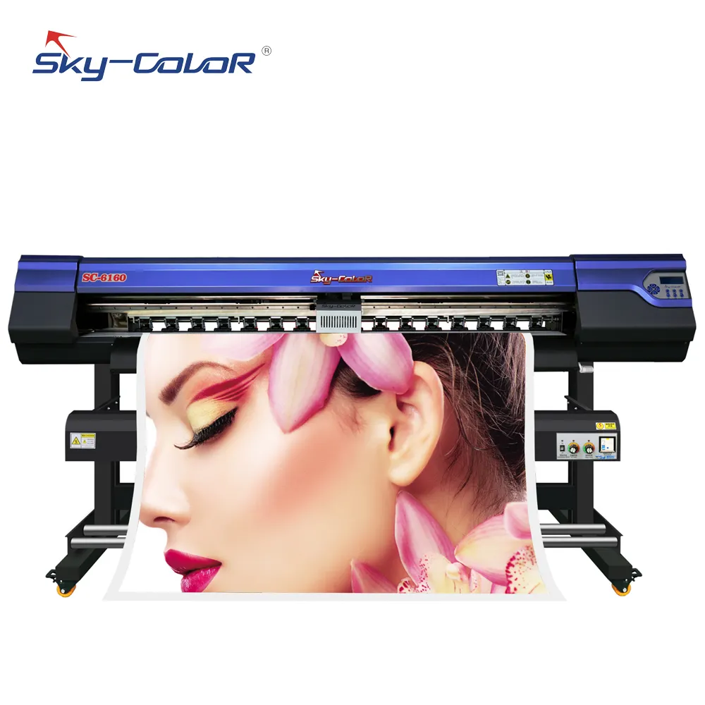 New Update 1600mm Sky-Color High Resolution Eco Solvent Inkjet Printer SC-6160S