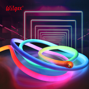 Led Neon özel 360 programlanabilir 360 derece yuvarlak Dia 18mm Neon Flex sahne Led şerit ışık şerit piksel RGB 5050 SPI DMX WS2811 - Product Image 2