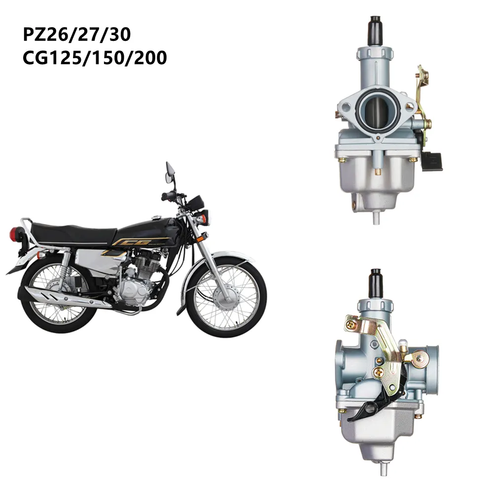 Motosiklet PZ26 PZ27 PZ30 PZ 26mm 27mm 30mm karbüratör için CG125 CG125 CG200 100cc 110cc 125cc ATV Pit kir bisiklet