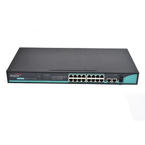 OEM ODM Rack Mount Typ Gigabit Netzwerk Switch POE 16 Port 10/100/1000Mbps und 2 SFP Slot 2 Uplink PoE Switch - Product Image 2