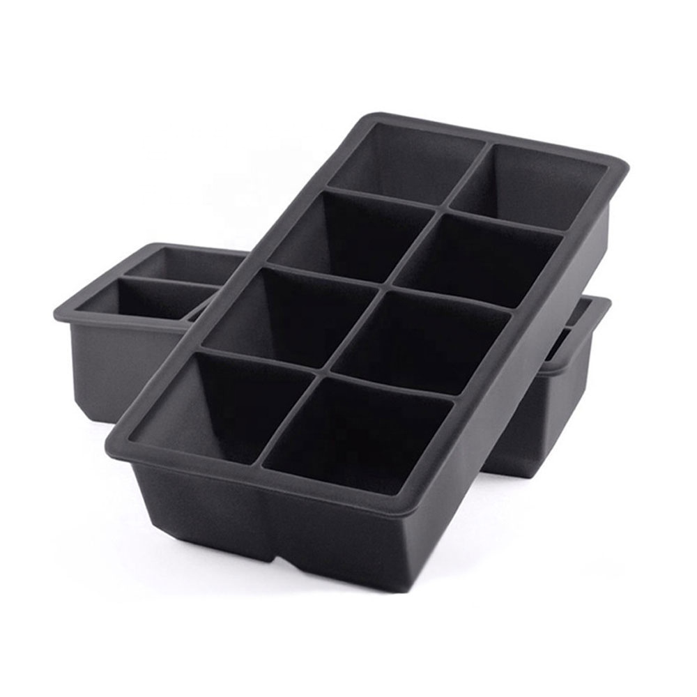 Cubo de hielo cuadrado de 8 cavidades