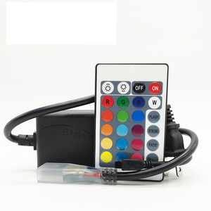 ИК-контроллер 4 pin 24 кнопки RGB ИК пульт дистанционного управления высокой мощности мигающий 220 В светодиодные полосы света разъем светодиодный контроллер драйвера - Product Image 2
