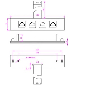 Benutzer definiertes Layout Industrielle Metall tastatur Funktionelles Metall Ziffernblock 4 Tasten Numerische Edelstahl tastatur - Product Image 3
