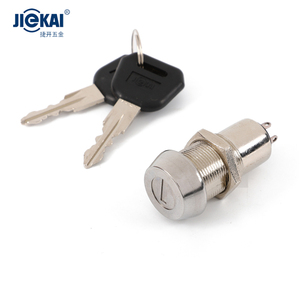 JK218 Tubular <strong>Key</strong> 19MM 4PIN SPDT on on Electrical Switch <strong>Lock</strong> with 7325 <strong>Key</strong> - Product Image 3