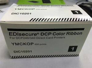EDI Secure <strong>Dcp</strong> 340 Ymcko Ribbon,DCP240 Card Printer DIC10201 YMCKOP Ribbon - 500 Prints - Product Image 3