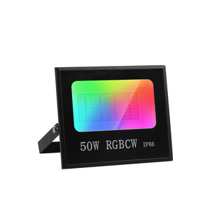 ไฟฟลัดไลท์ LED อัจฉริยะ RGBW สำหรับใช้ในที่พักอาศัยการเชื่อมต่อบลูทูธบนมือถือแอปควบคุมระยะไกลคะแนน IP66อลูมิเนียมพีซี - Product Image 5
