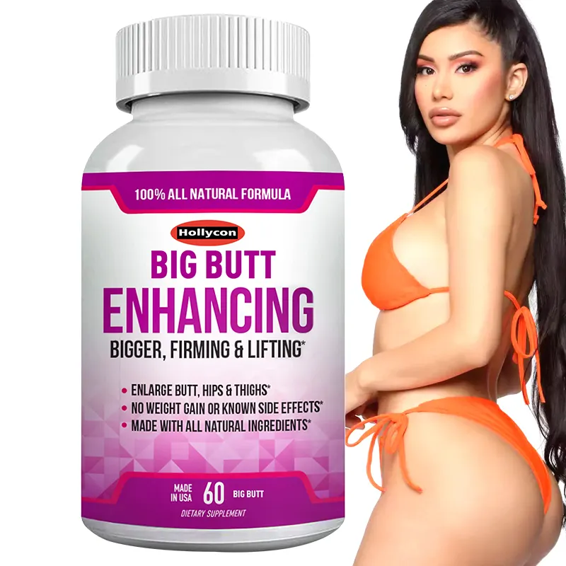 Hochwertige Private Label Female Vegan Hip Up Kapseln Natürliche Kurven Big Butt Firming Enhancement Pill