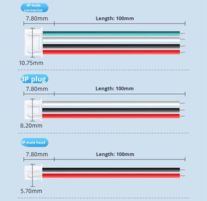 Bán buôn 2P 3P 4P Nam Nữ nối xh2.54mm thiết bị đầu cuối ul1007 22AWG Fan <span class=keywords><strong>Led</strong></span> chiếu sáng dây nịt - Product Image 4